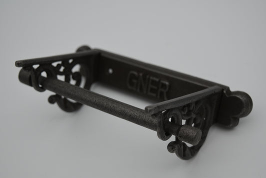 The 'GNER' Back Vintage - Toilet Paper Holder - Antique iron finish
