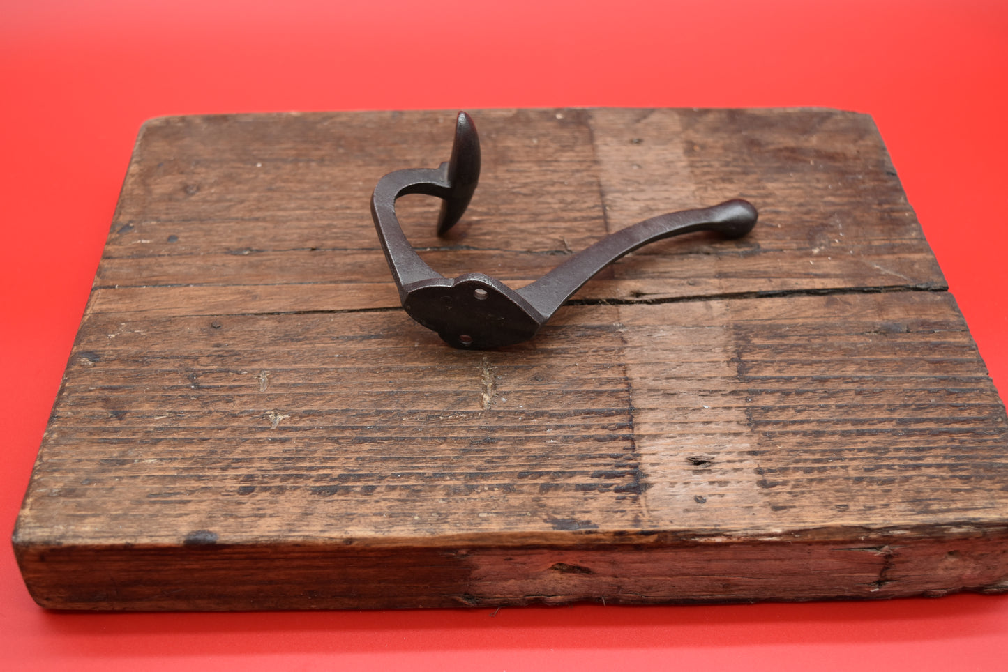 Coat Hook BOWLER TOP HAT Wide Cast Antique Iron 125mm