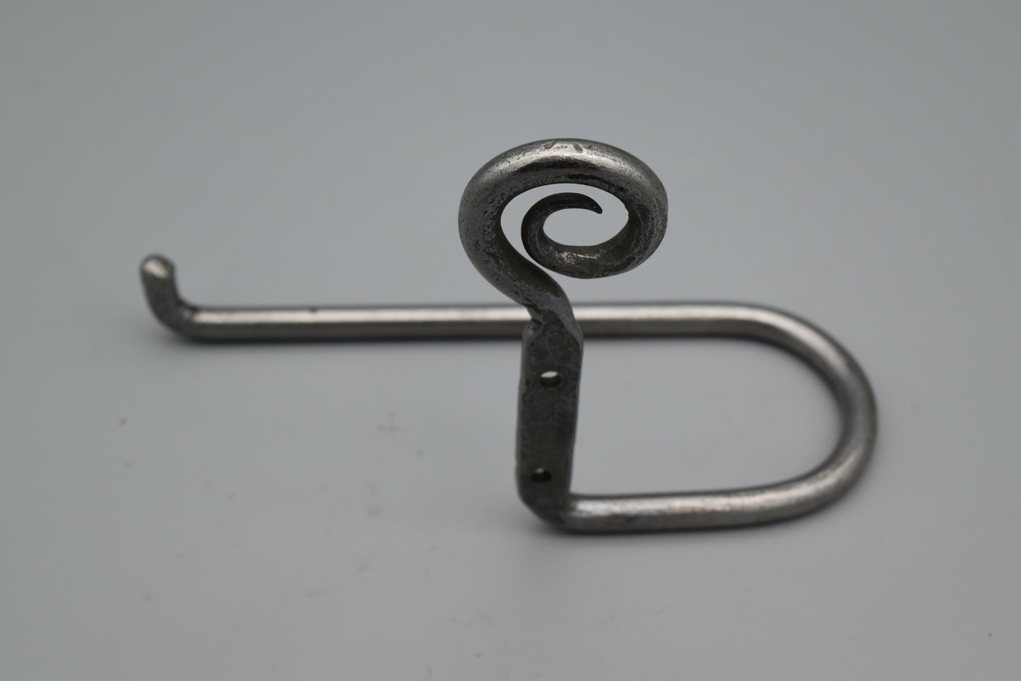 Curly Scroll Top Antique Iron - Toilet Paper Holder