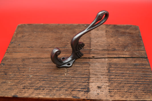 Hat & Coat Hook HERON Antique Cast Iron 133mm (Southwest)