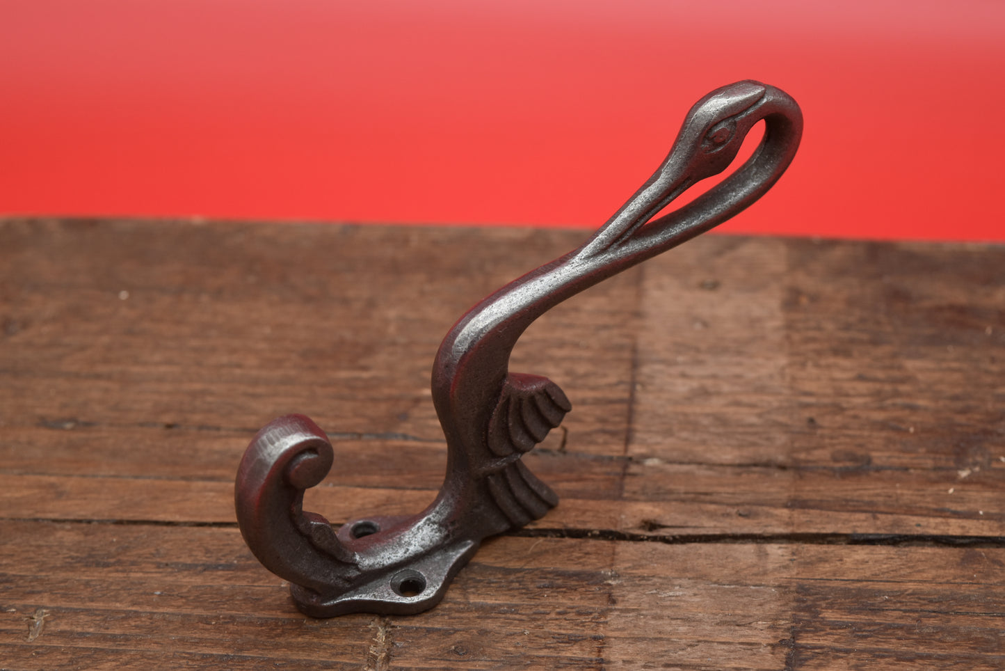 Hat & Coat Hook HERON Antique Cast Iron 133mm (Southwest)