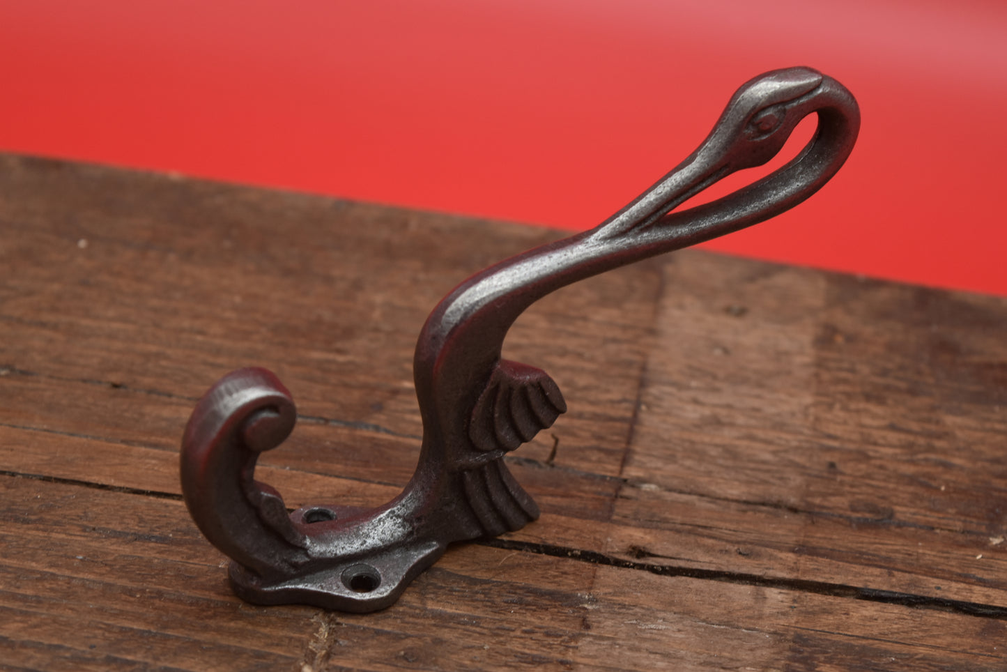 Hat & Coat Hook HERON Antique Cast Iron 133mm (Southwest)
