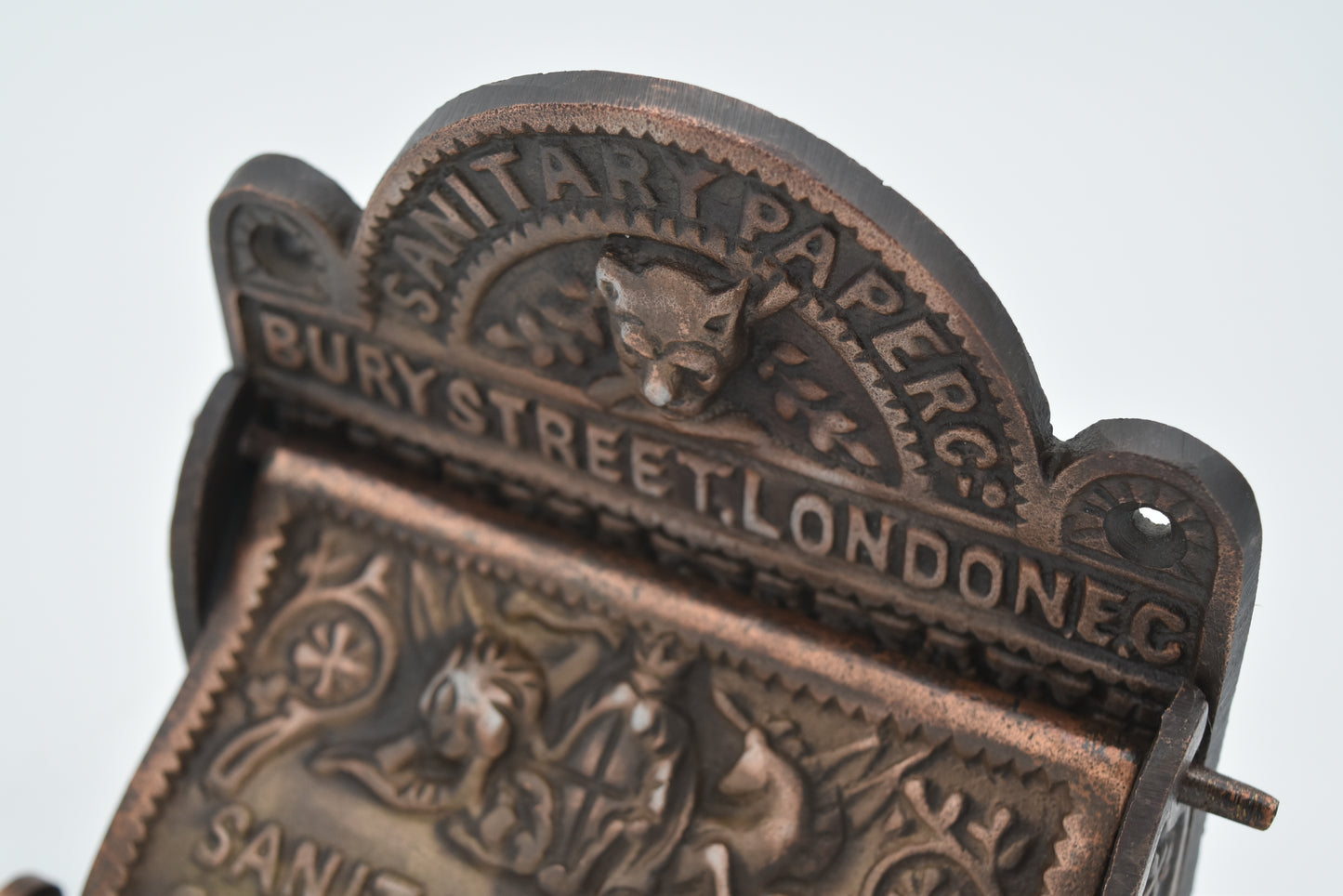Bury St London cast iron - Antique Copper finish Toilet Paper Holder
