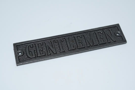 Gentlemen Plaque