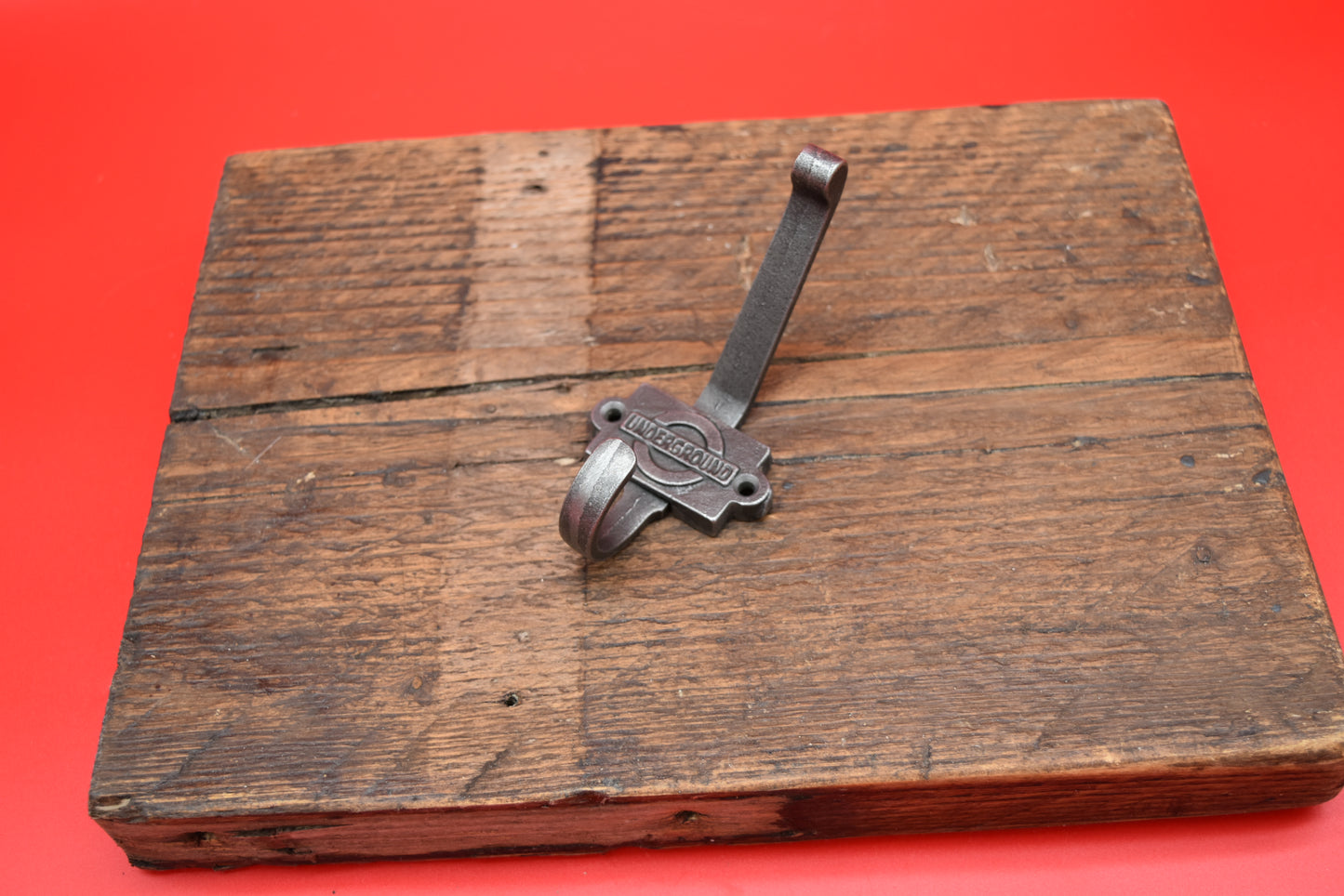 Coat Hook UNDERGROUND 2 – Part Cast Antique Iron 110mm