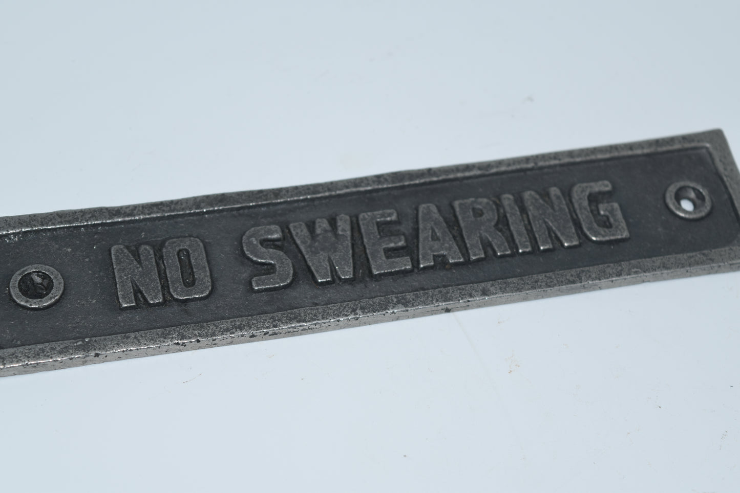 No Swearing Plaque