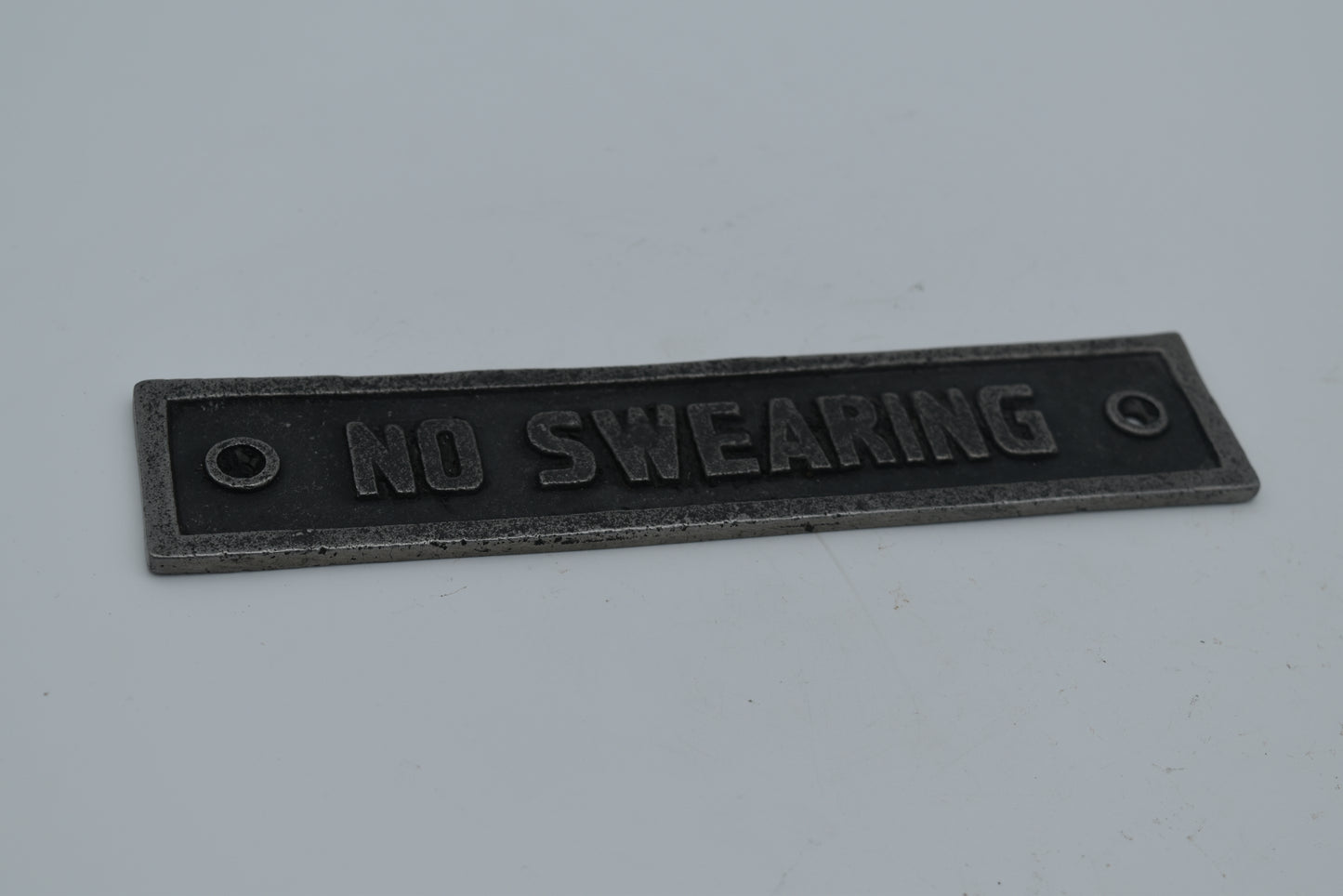 No Swearing Plaque