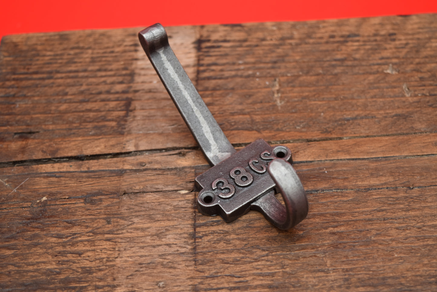 Coat Hook Double 38CS 2 Part Cast Iron 110mm