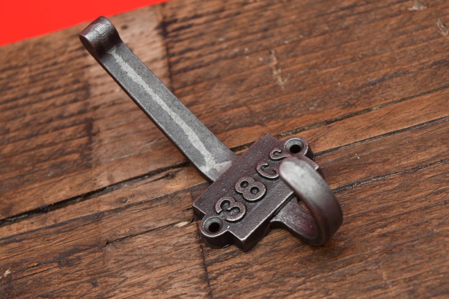 Coat Hook Double 38CS 2 Part Cast Iron 110mm