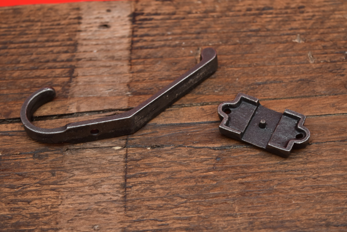 Coat Hook Double 38CS 2 Part Cast Iron 110mm
