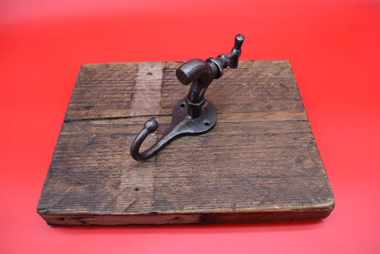 Coat Hook TAP style Antique Iron 165mm Overall