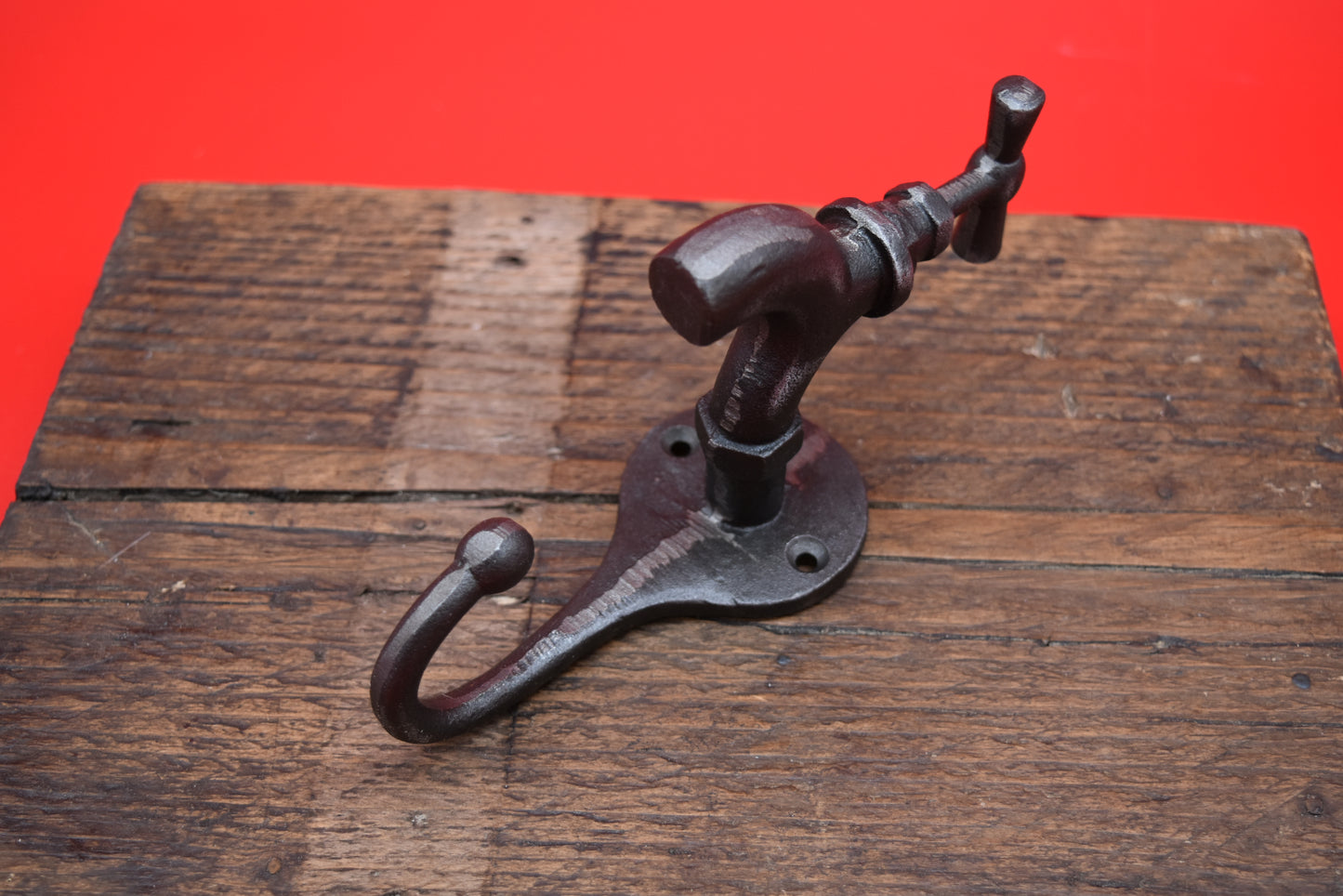 Coat Hook TAP style Antique Iron 165mm Overall