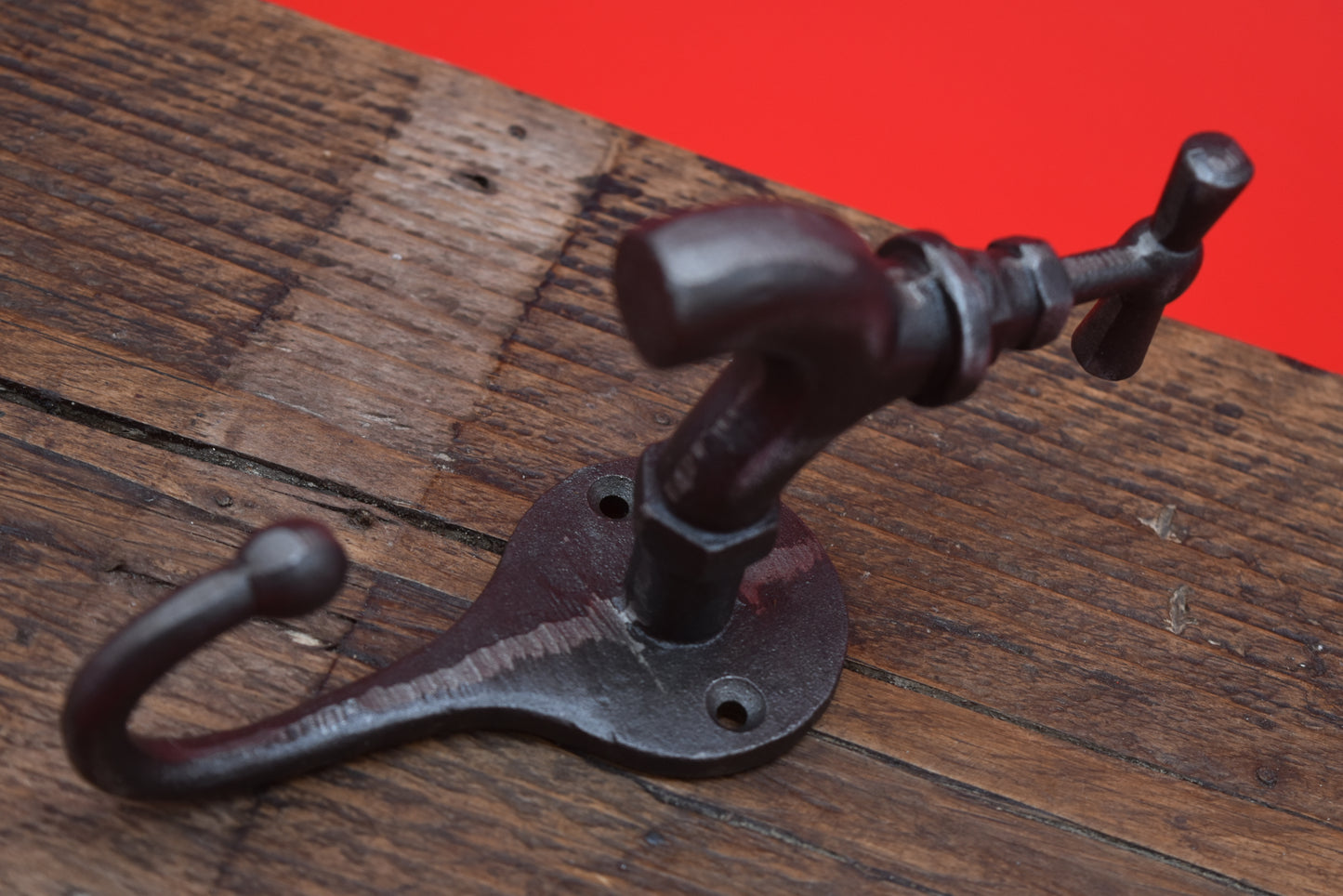 Coat Hook TAP style Antique Iron 165mm Overall