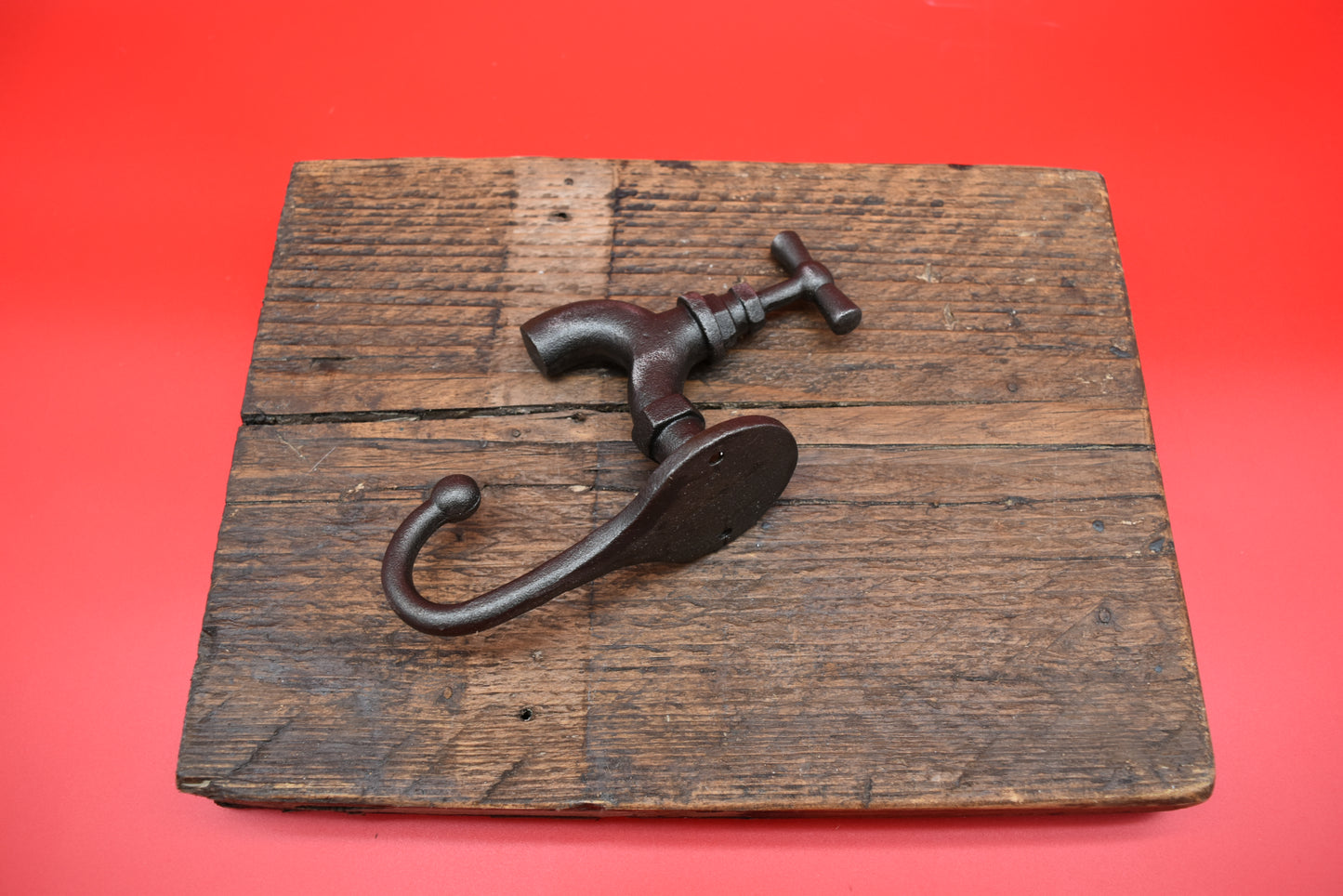 Coat Hook TAP style Antique Iron 165mm Overall