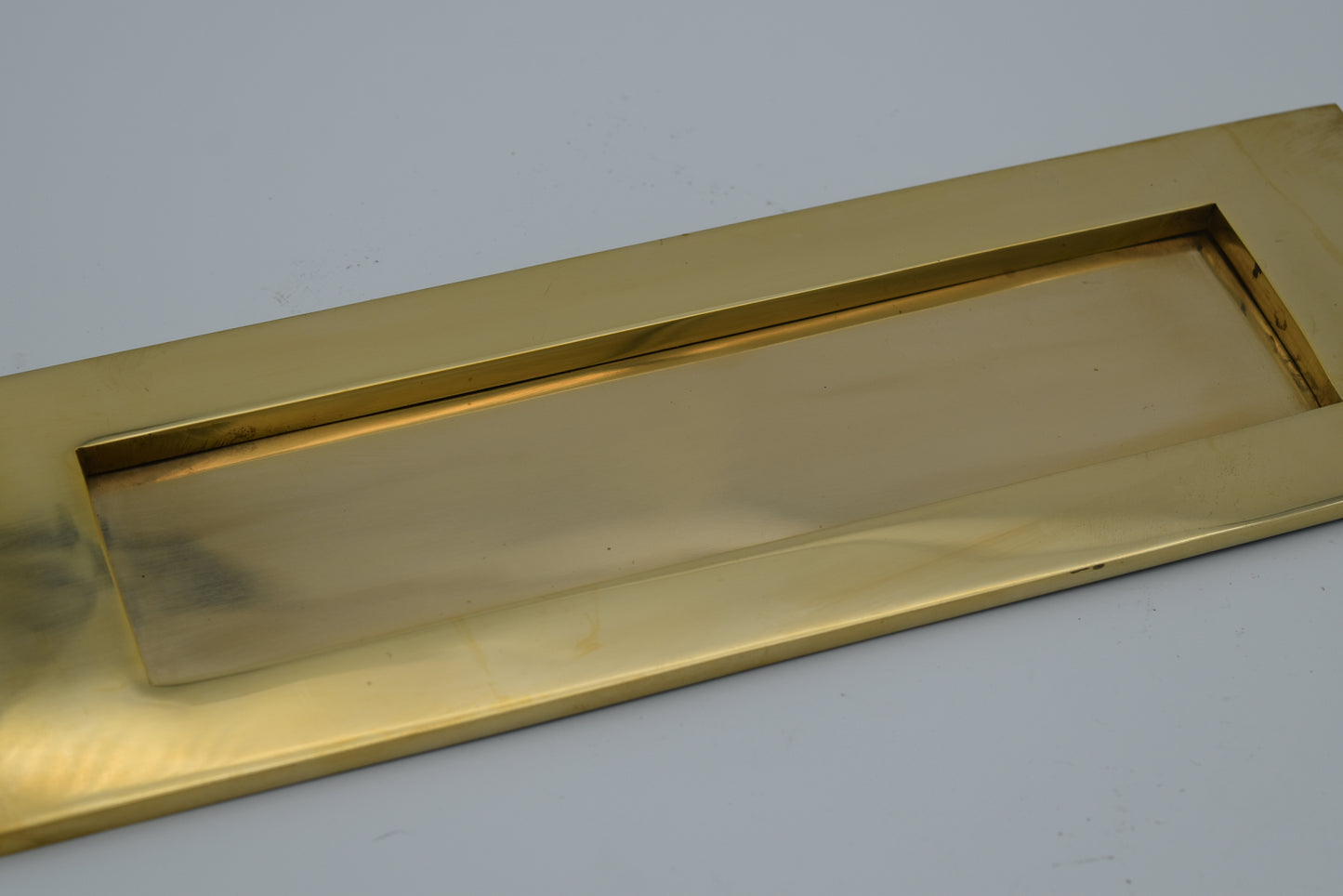 Letter Box Plate - Brass - Plain or with letter