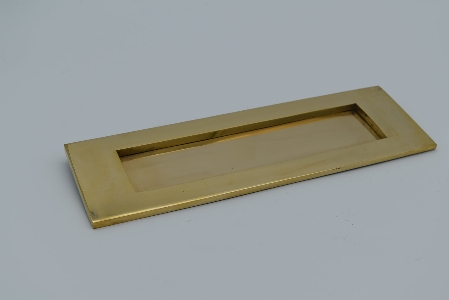 Letter Box Plate - Brass - Plain or with letter