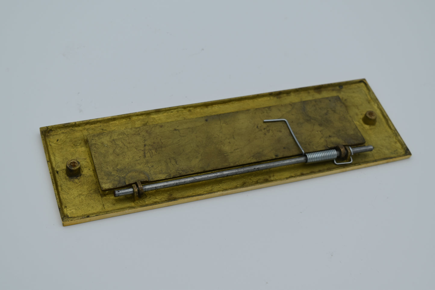 Letter Box Plate - Brass - Plain or with letter