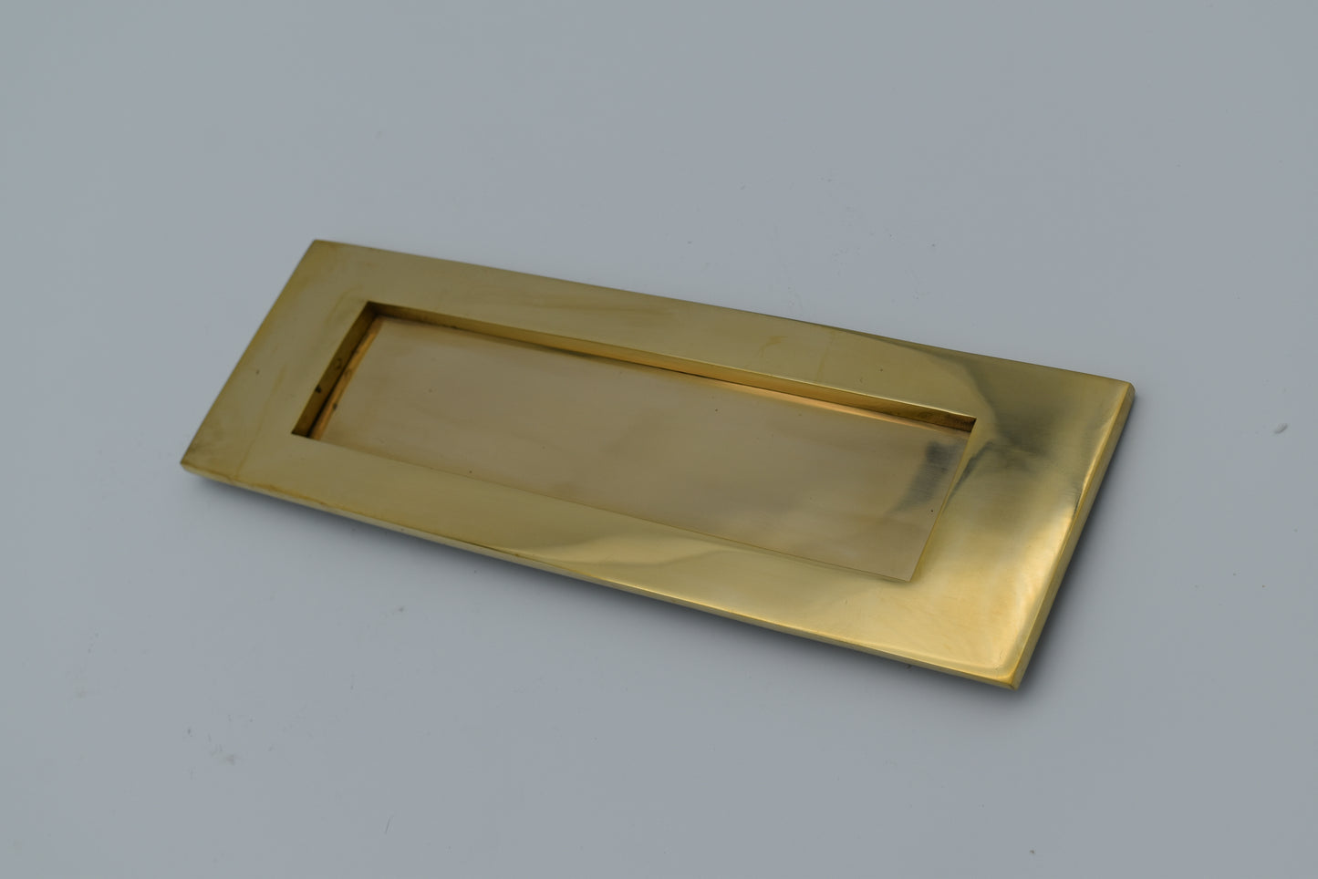 Letter Box Plate - Brass - Plain or with letter
