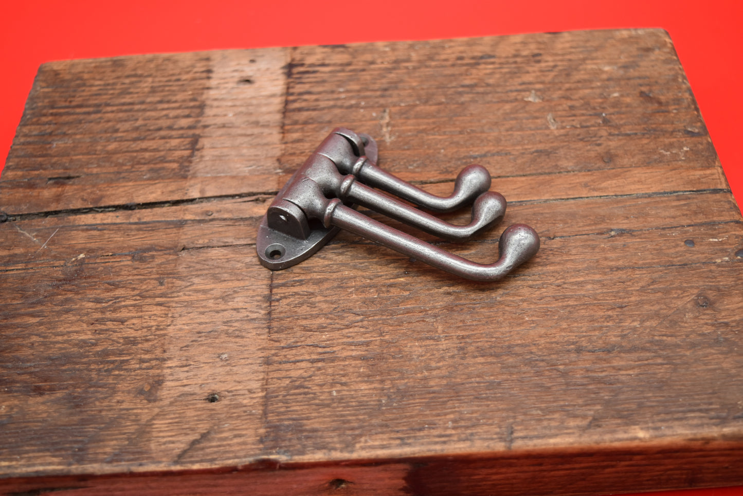 Swivel Hook Triple VICTORIAN Solid Brass or Antique Iron 75mm x 100mm