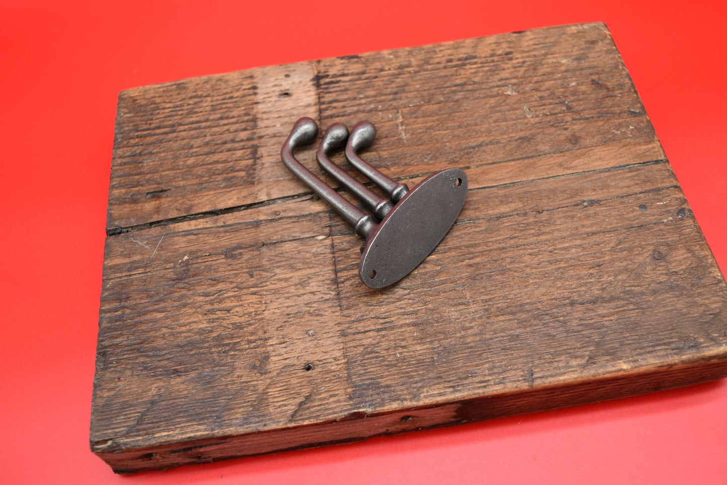 Swivel Hook Triple VICTORIAN Solid Brass or Antique Iron 75mm x 100mm