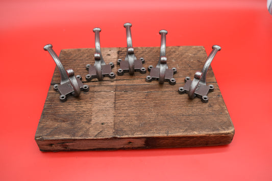 Retro Vintage Numbered 1-5 Hat & Coat Hook Set