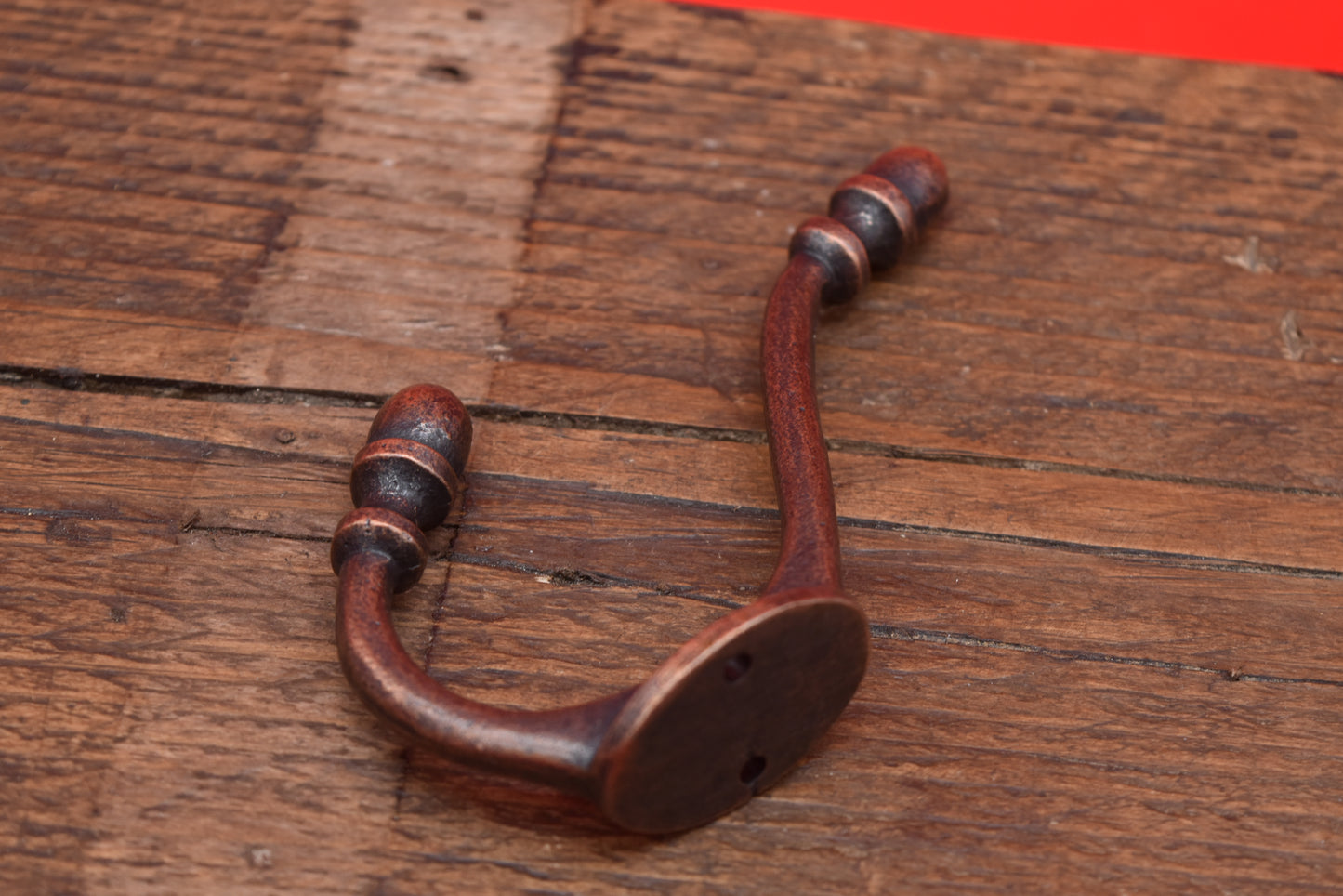 The Acorn Hat & Coat Hook - Antique Copper, Antique Brass, Solid Brass, Antique iron or Epoxy Black