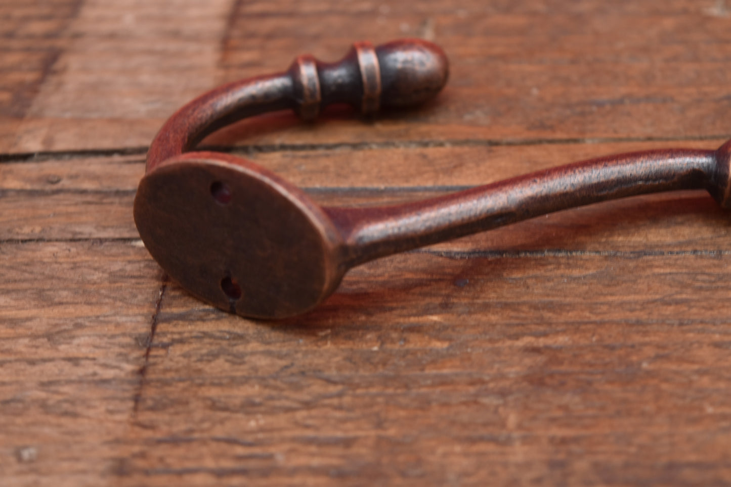 The Acorn Hat & Coat Hook - Antique Copper, Antique Brass, Solid Brass, Antique iron or Epoxy Black
