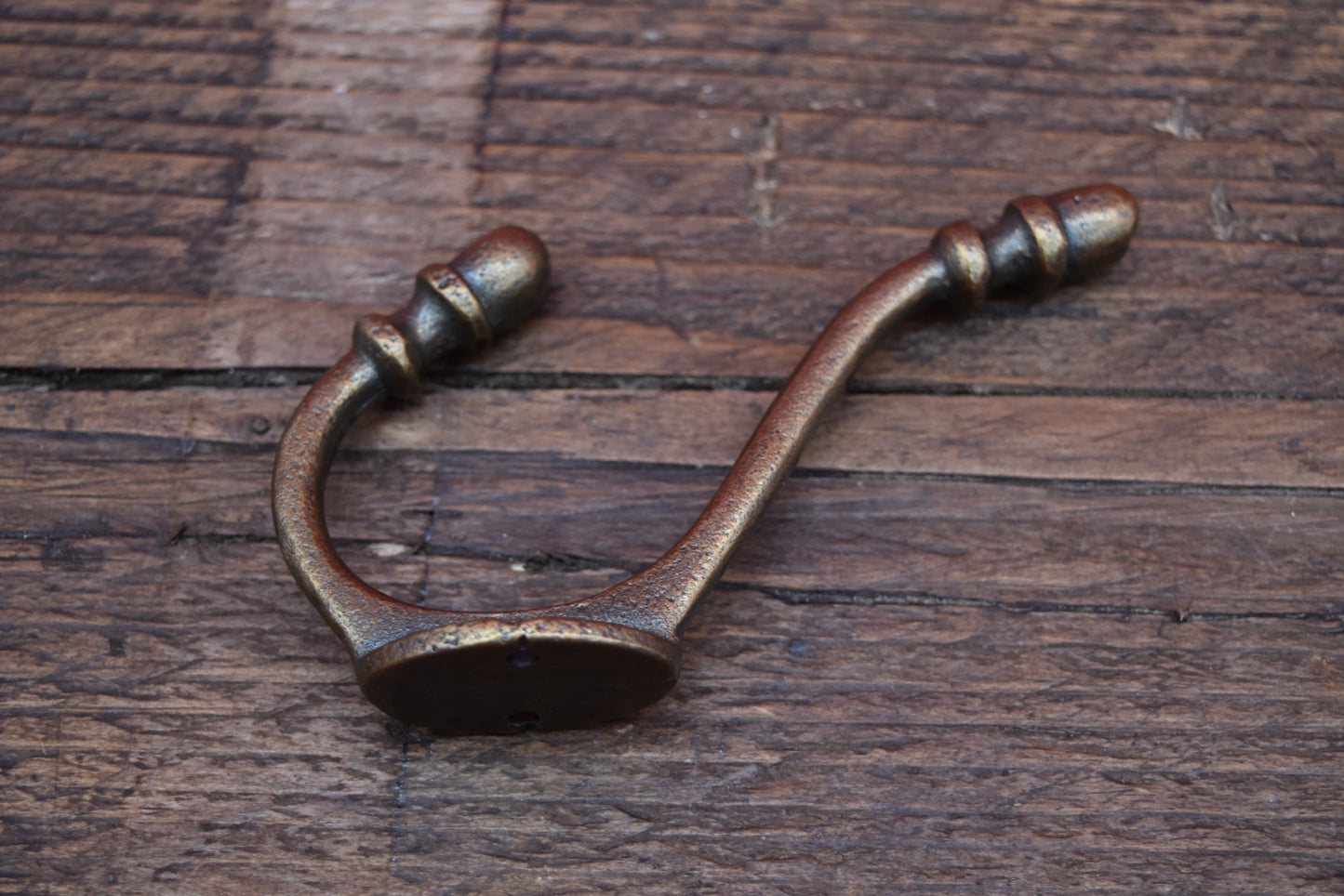 The Acorn Hat & Coat Hook - Antique Copper, Antique Brass, Solid Brass, Antique iron or Epoxy Black