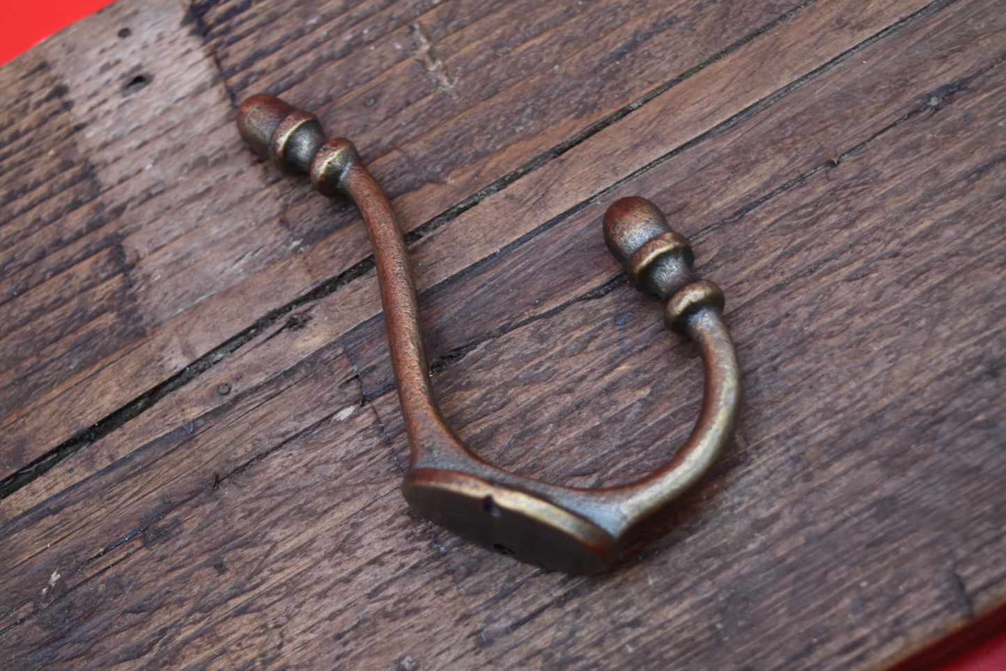 The Acorn Hat & Coat Hook - Antique Copper, Antique Brass, Solid Brass, Antique iron or Epoxy Black