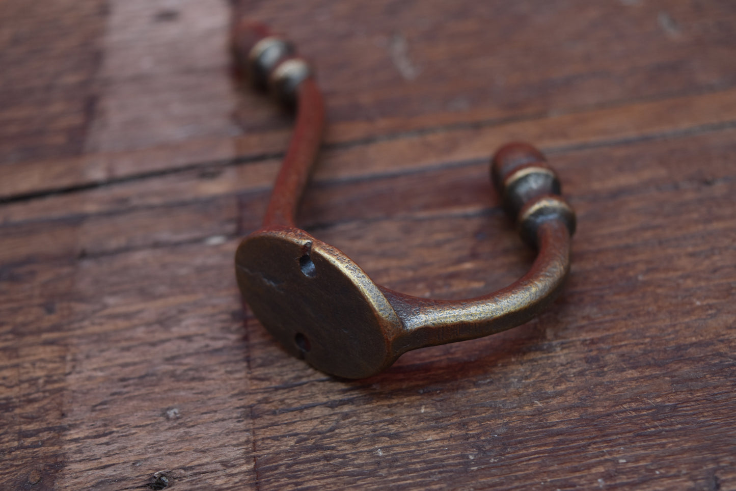 The Acorn Hat & Coat Hook - Antique Copper, Antique Brass, Solid Brass, Antique iron or Epoxy Black