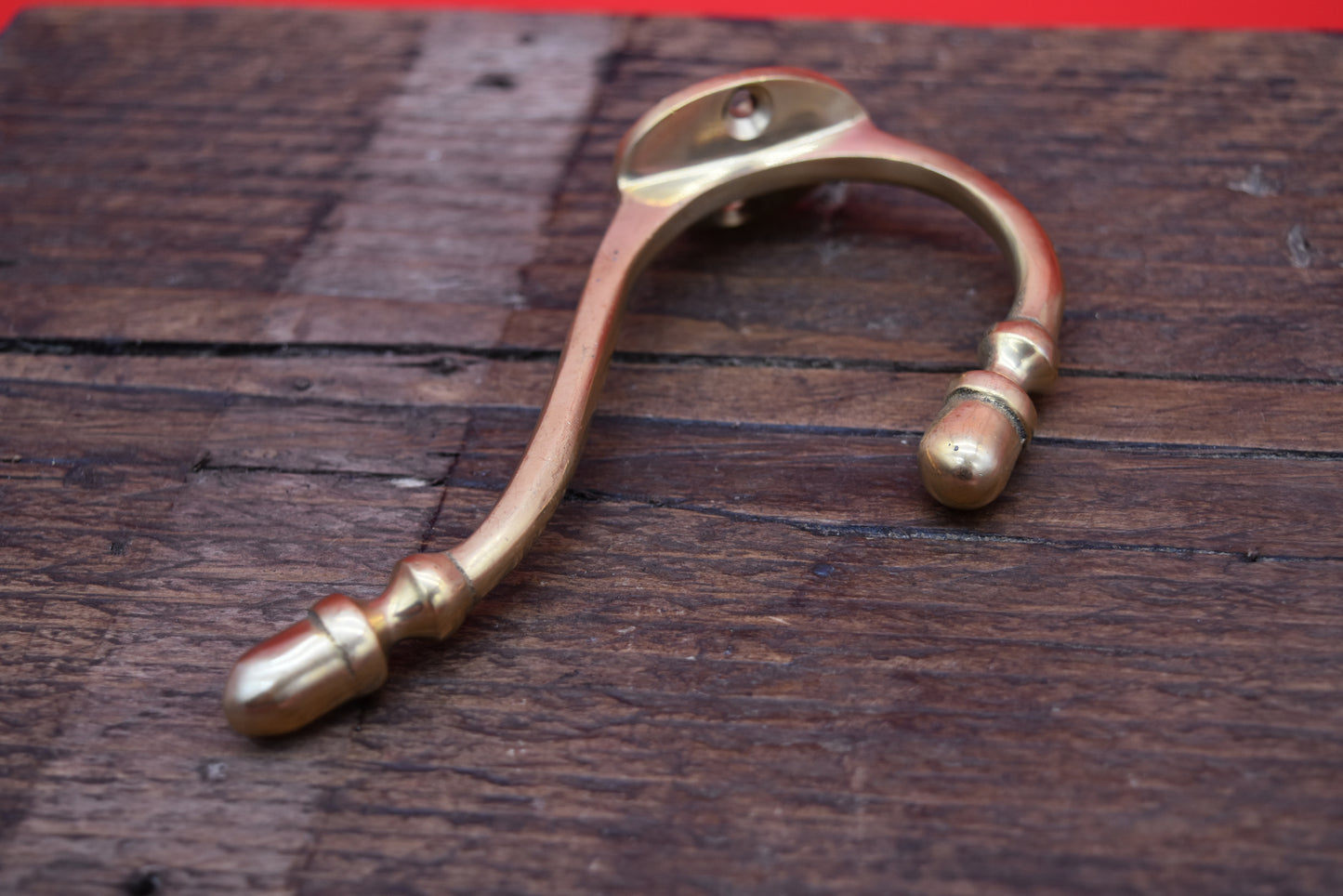 The Acorn Hat & Coat Hook - Antique Copper, Antique Brass, Solid Brass, Antique iron or Epoxy Black