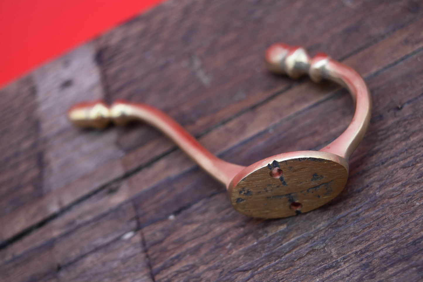 The Acorn Hat & Coat Hook - Antique Copper, Antique Brass, Solid Brass, Antique iron or Epoxy Black
