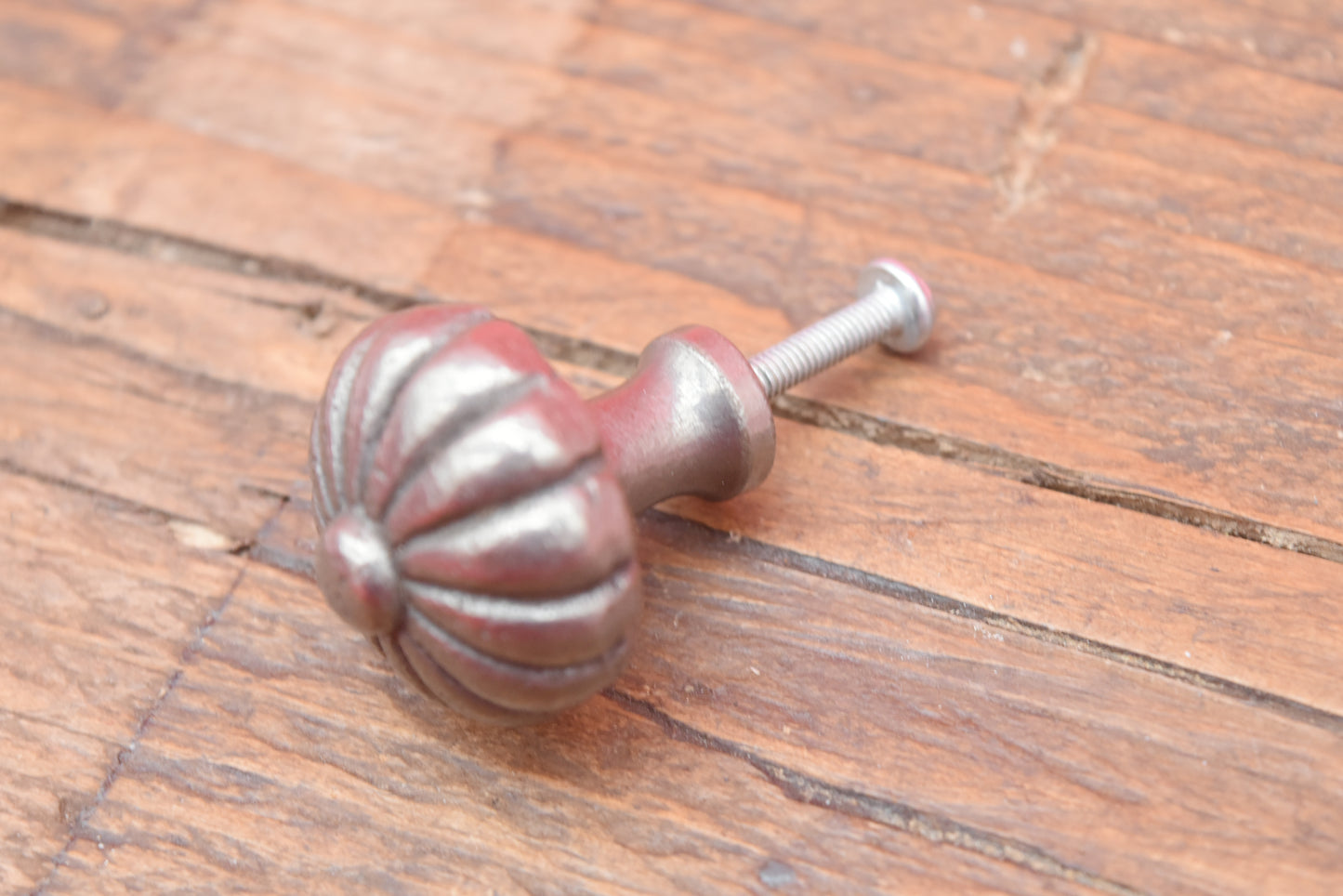 Pumpkin Ridged Drawer Knob