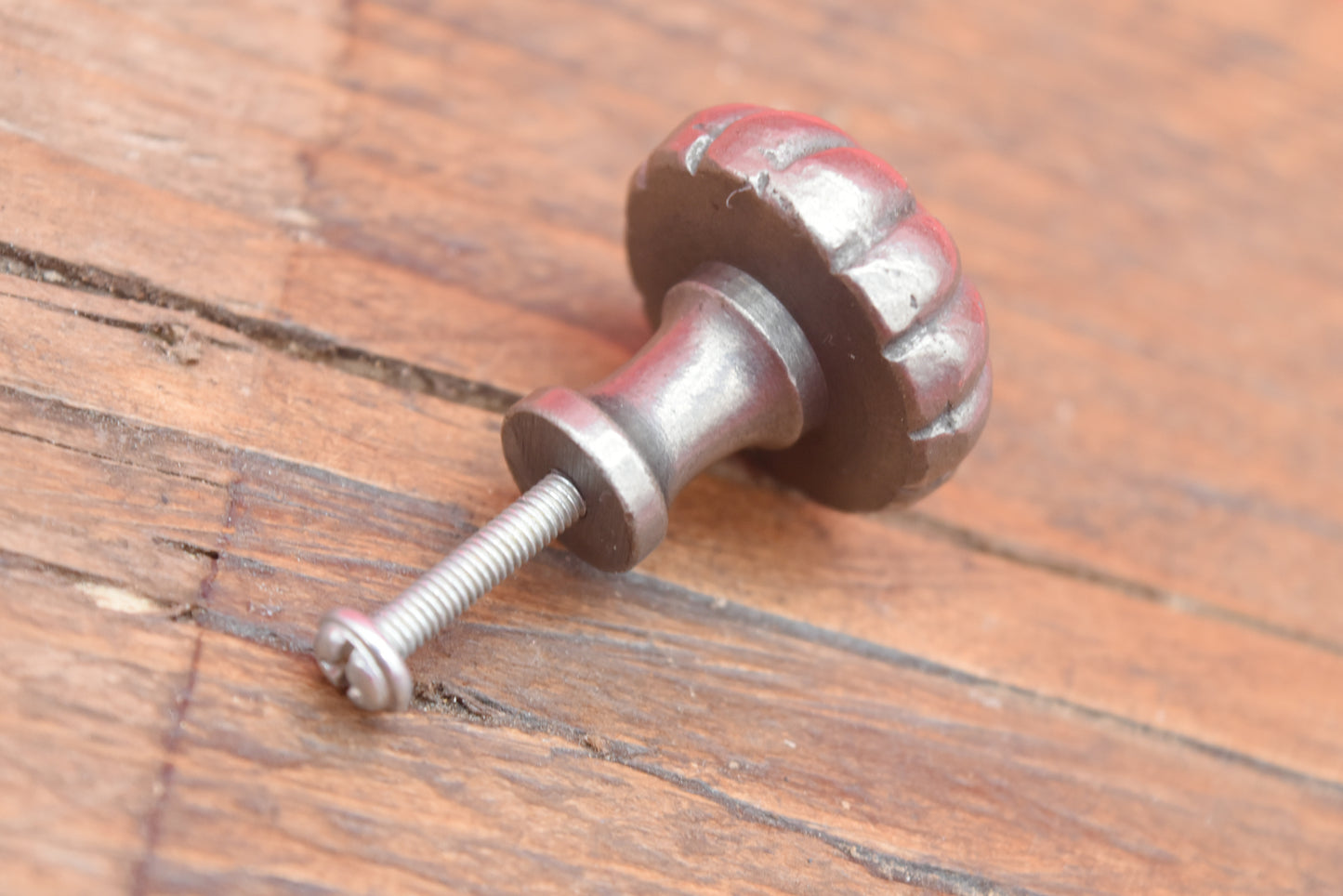 Pumpkin Ridged Drawer Knob