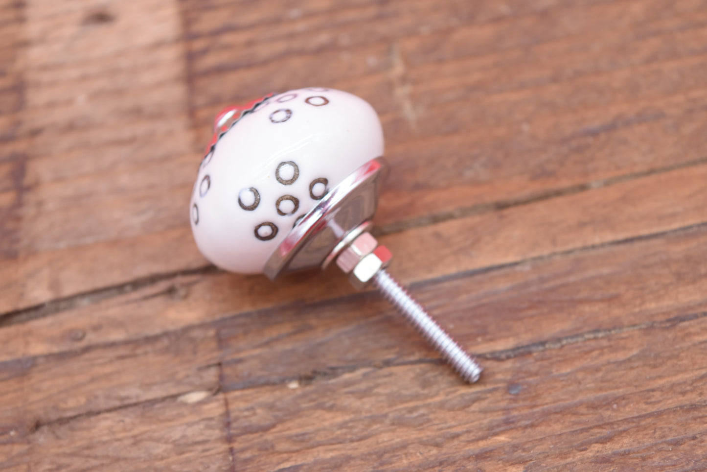 Polka Dot Ceramic Drawer Knob