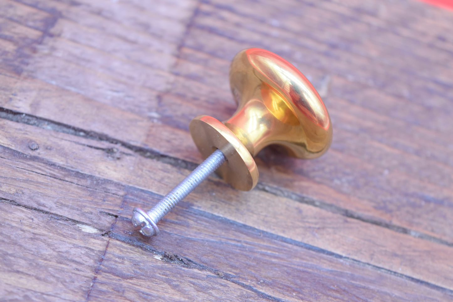 Plain Shaker Round Drawer Knob - Brass and Antique brass