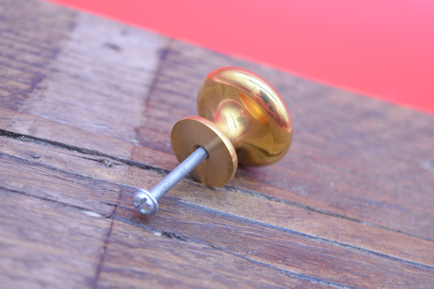 Plain Shaker Round Drawer Knob - Brass and Antique brass