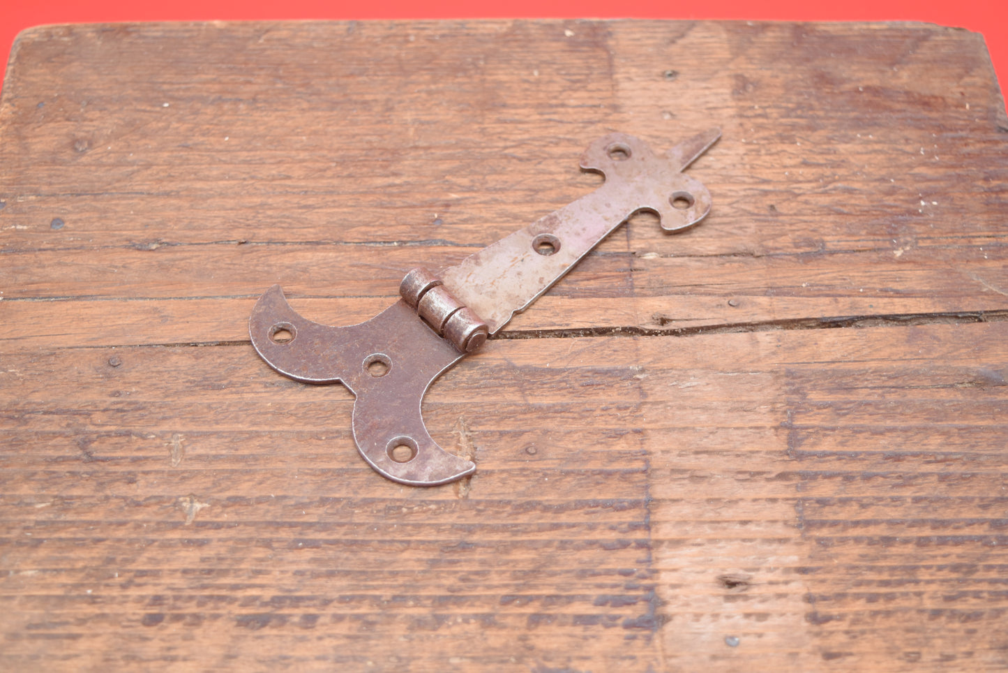 Fleur-De-Lys Hinge - 5.5", 8", 10", 12" Antique Iron - Hand forged