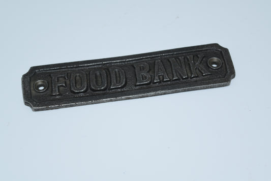 Food Bank Flat Antique Iron 120mm x 120mm