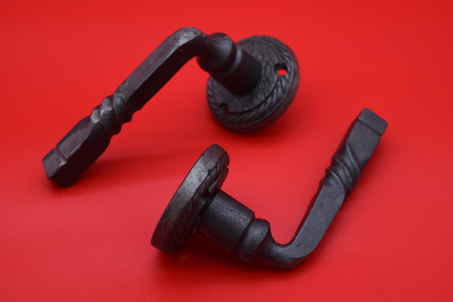 Door Lever Handle Set - Georgian Lever Twisted Rope