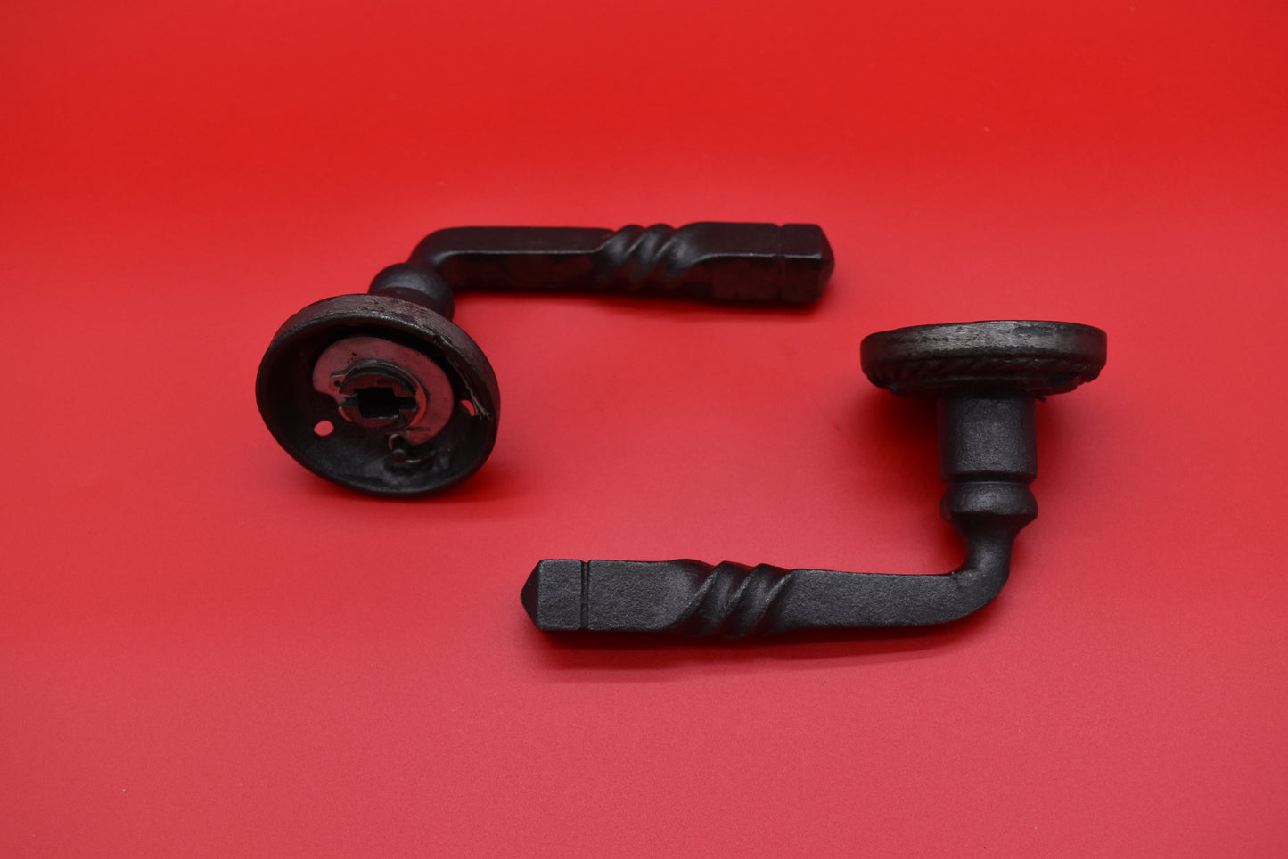 Door Lever Handle Set - Georgian Lever Twisted Rope