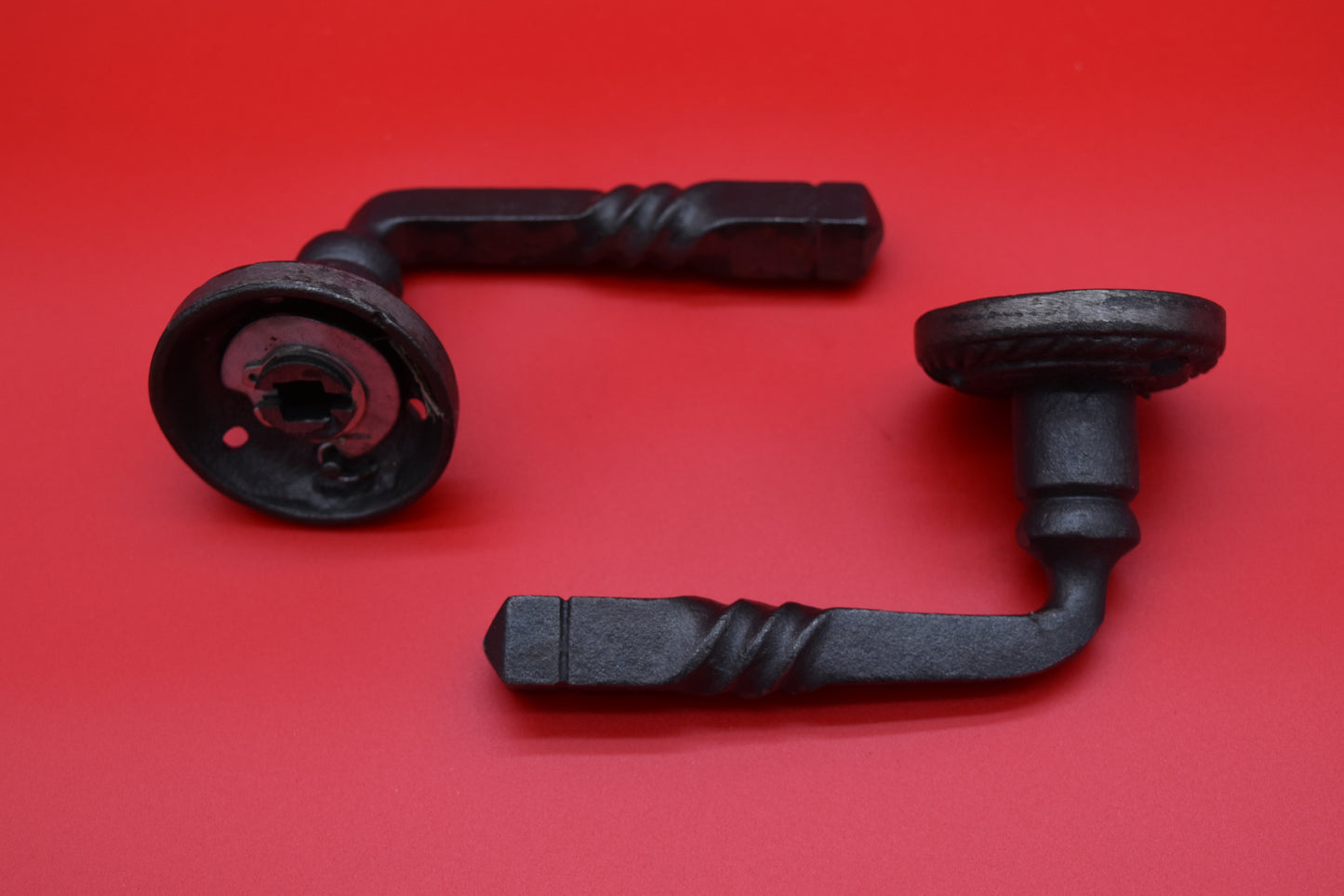 Door Lever Handle Set - Georgian Lever Twisted Rope