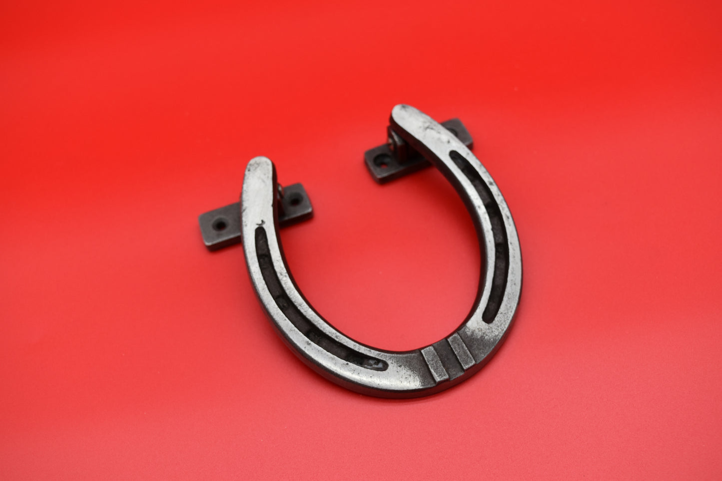 Door Knocker Horseshoe Antique Iron 105mm x 112mm