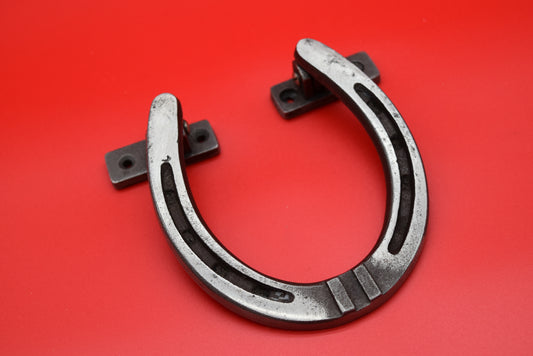 Door Knocker Horseshoe Antique Iron 105mm x 112mm
