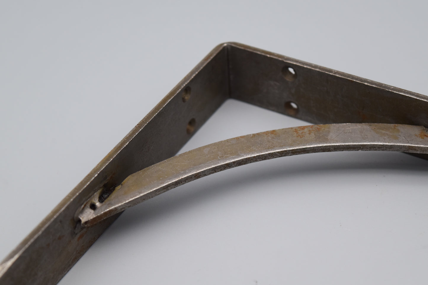 Shelf Bracket GALLOWS Light Duty Hand Forged Penny End Antique Iron