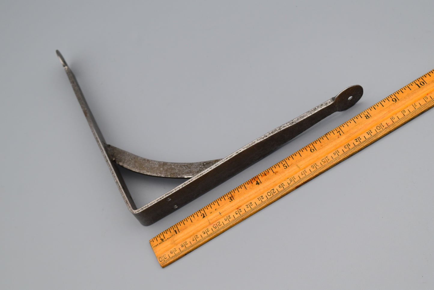 Shelf Bracket GALLOWS Light Duty Hand Forged Penny End Antique Iron