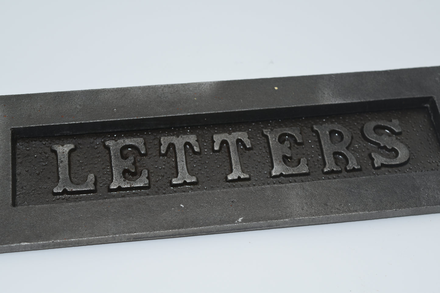 Letter Box Plate - Antique Iron - 2 Sizes- inner back plate sold seperately