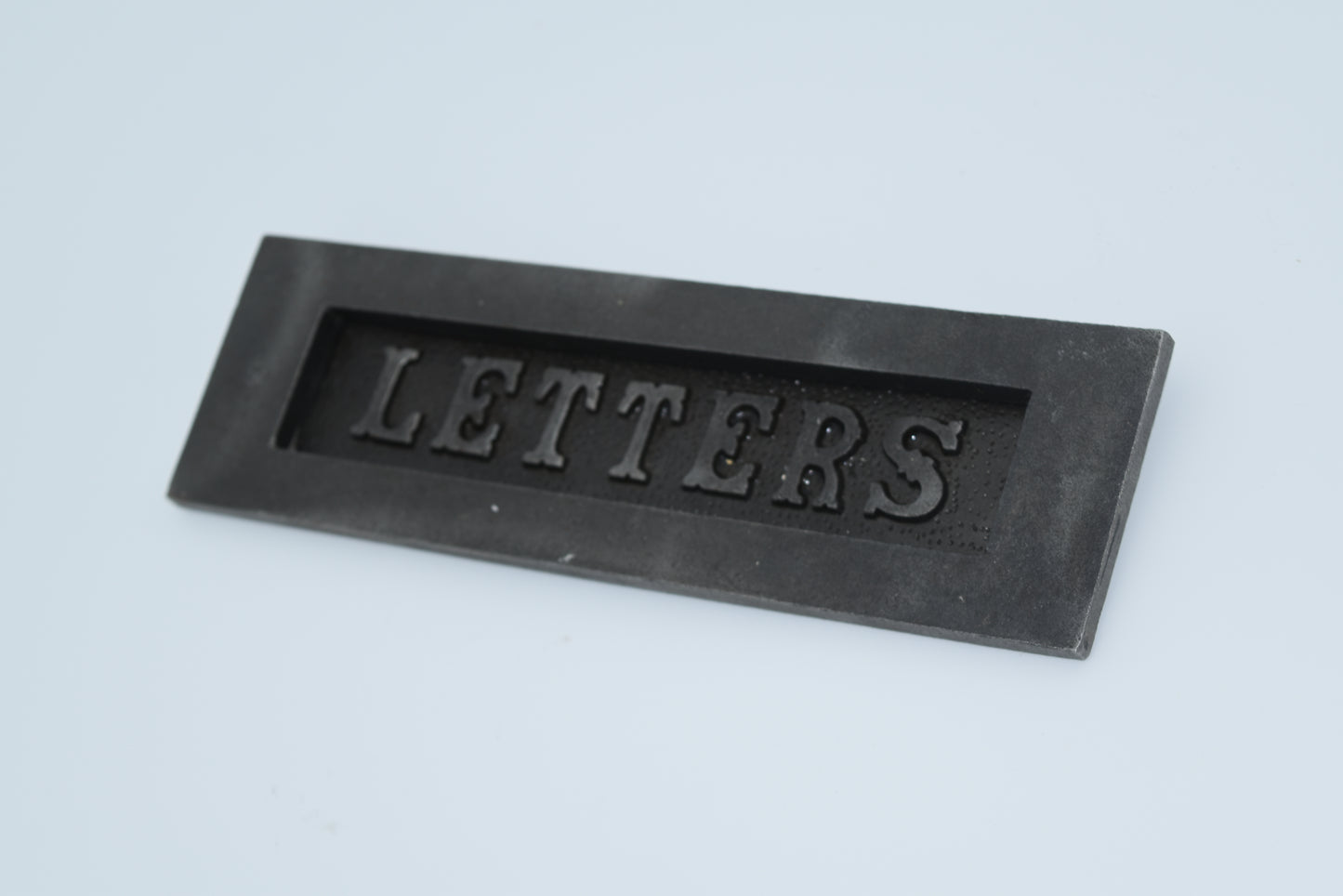Letter Box Plate - Antique Iron - 2 Sizes- inner back plate sold seperately