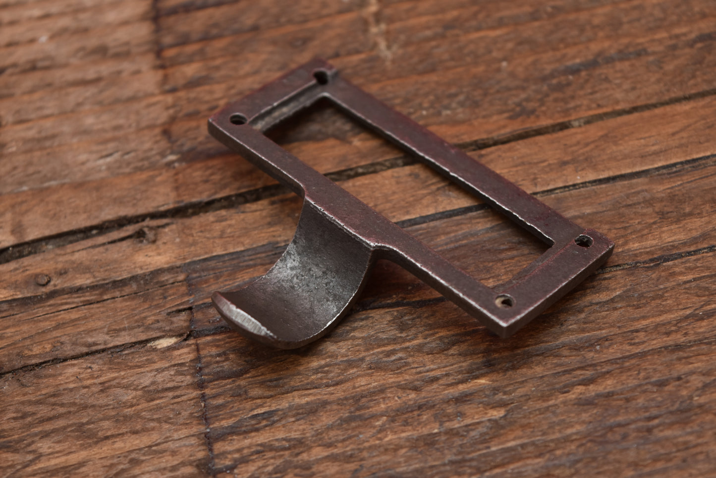 Library Label Frame Pull Square Cast Antique Iron 70mm x 30mm