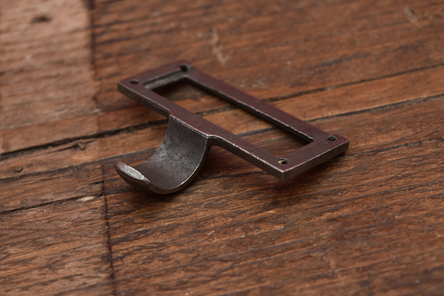 Library Label Frame Pull Square Cast Antique Iron 70mm x 30mm